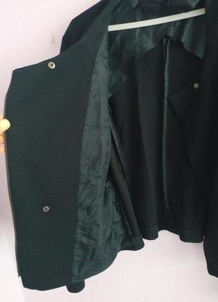 Укорочений жакет укорочений піджак чорна косуха2 фото