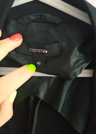 Укороченный жакет укороченный пиджак черная косуха3 фото