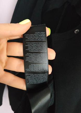 Укорочений жакет укорочений піджак чорна косуха4 фото