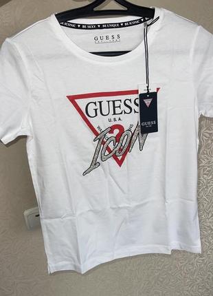 Розкішна футболка оригінал брендова guess нова колекція топ