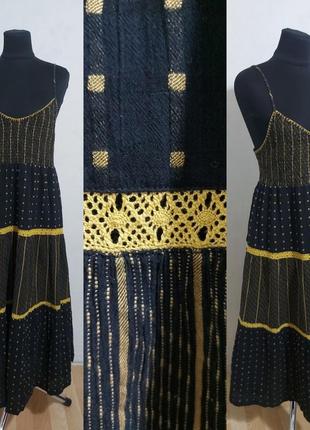 Текстурированное ярусное платье макси marks&amp;spenser per una2 фото