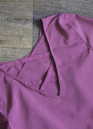 Блуза блузка кофта с воланами и интересной спинкой от primark5 фото