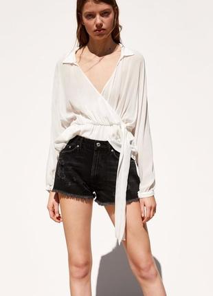 Блуза на запах zara,p. xs