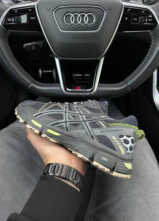 Мужские кроссовки asics gel-kahana 8 dark grey green