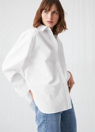 Новая натуральная белая рубашка блуза new look