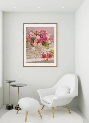 Алмазная мозаика красивые розы 40х50 см colorart sp0836 фото