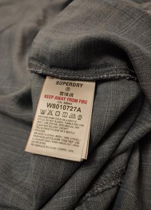 Оверсайз джинс  міді сукня сорочка ліоцелл superdry10 фото