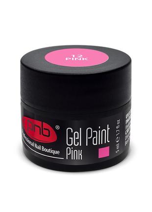 Гель-фарба 12  "gel paint pink" 5мл2 фото