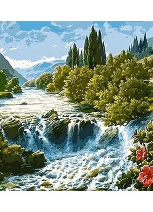 Алмазная мозаика красивый водопад 40х50 см colorart sp081
