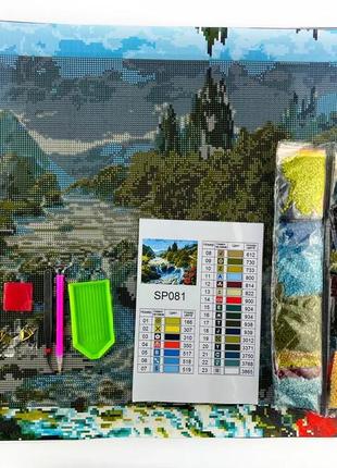 Алмазная мозаика красивый водопад 40х50 см colorart sp0813 фото