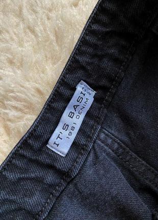 Широкі чорні джинси з високою талією, палаццо4 фото