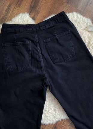 Широкі чорні джинси з високою талією, палаццо7 фото