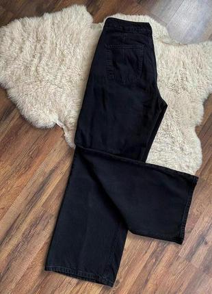Широкі чорні джинси з високою талією, палаццо5 фото
