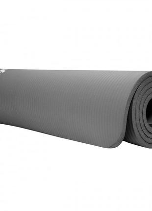 Коврик (мат) спортивный sportvida nbr 180 x 60 x 1 см для йоги и фитнеса sv-hk0247 grey5 фото