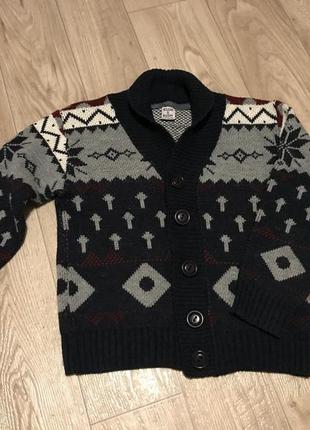 Кофта свитер кардиган пиджак пуловер  на  11-12 лет шерсть