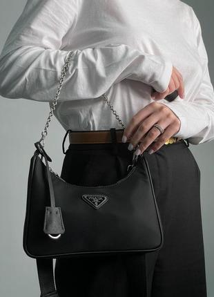 Prada re-edition 2005 re-nylon bag black