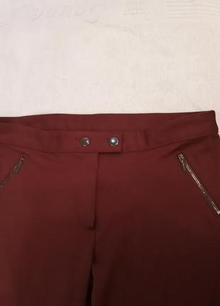 Суперактуальні бордові брюки/штани/джинси george. англія4 фото
