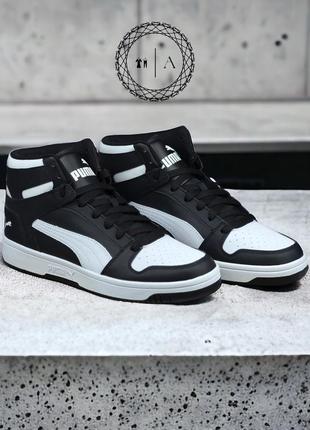 Puma rebound Біла sl 369573-01 black/white мужские кроссовки