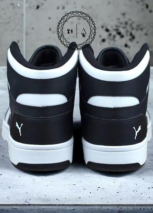 Puma rebound layup sl 369573-01 black/white мужские кроссовки4 фото