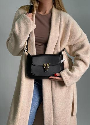 Pinko mini love bag saddle simply black
