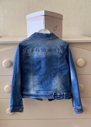 Mayoral крутезна джинсова куртка дівчинці 7-8 років стан нової2 фото