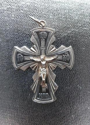 Крестик серебро новый