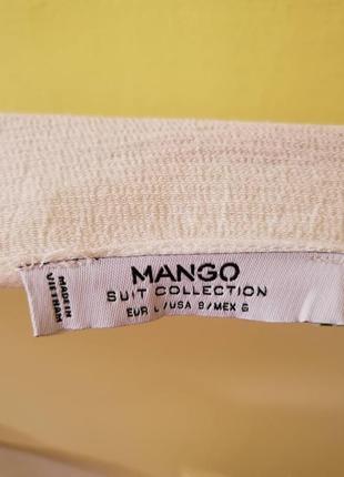 Идеальная базовая белая блуза mango suit шелк вискоза блузка рубашка оверсайз5 фото