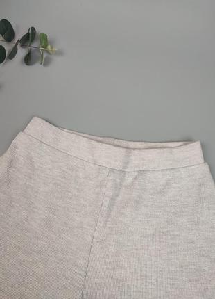 Сірі штани zara basic, широкі штани з талією на резинці, джогери zara8 фото