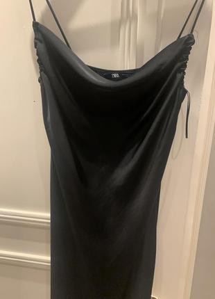 Zara платье 👗 чёрное м 36-38