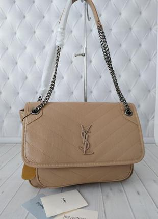 Сумка бежевая в стиле yves saint laurent 🎗