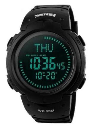 Годинник армійський скмей skmei 1231bk | брендовий чоловічий годинник | годинник wm-840 тактичний протиударний