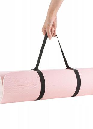 Коврик (мат) спортивный 4fizjo tpe 180 x 60 x 1 см для йоги и фитнеса 4fj0200 pink/grey3 фото