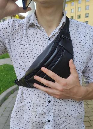 Набор: рюкзак ролл-топ с секцией для ноутбука + бананка из xa-622 эко кожи
