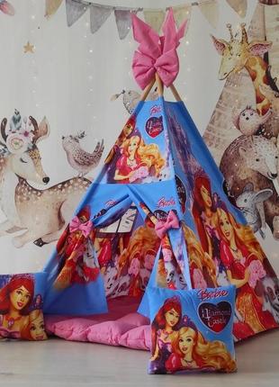 Вигвам в детскую кукла барби ( barbie ) бон бон. полний комплект!1 фото