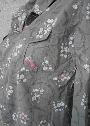 Рубашка в цветочный принт  тунис4 фото