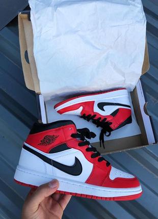 Jordan 1 mid chicago кросівки жіночі найк