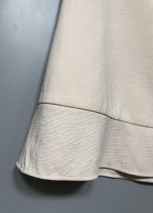 Chloe оригинал шерстяная кремовая юбка с рюшами оборкой элегантная короткая4 фото