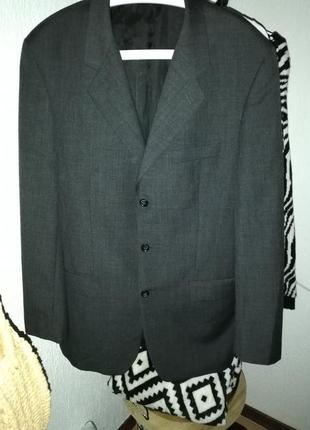 Пиджак oversized male темно-серый5 фото