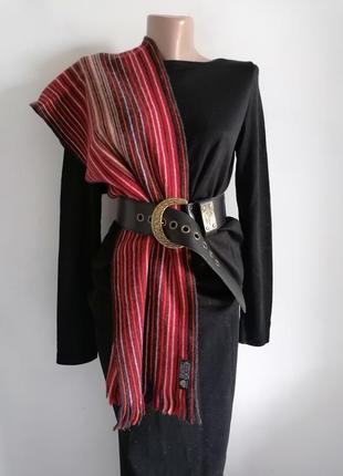 👜вовняної смугастий шарф в стилі missoni 👜теплий шарф в смужку з вовни ягнят