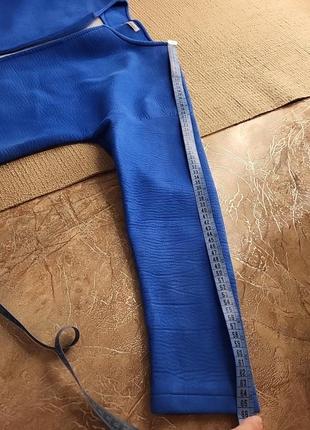 Кардиган жакет пиджак плащ удлиненный перфорация мягкий плюш пальто тренч замш голубой васишьковый синий8 фото
