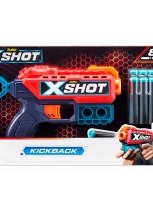 Бластер игровой в наборе x-shot kickback 36184r