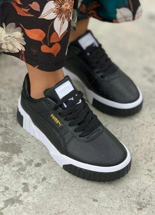 Кросівки puma cali black white кросівки кеді кеди