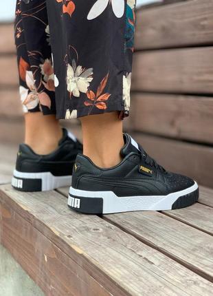 Кроссовки puma cali black white  кросівки кеди кеды6 фото