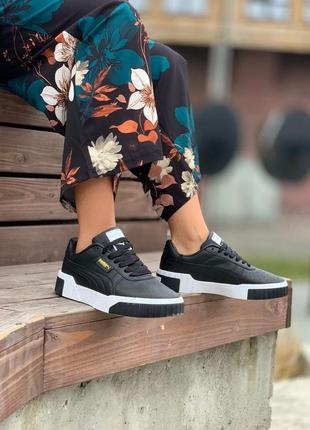 Кроссовки puma cali black white  кросівки кеди кеды5 фото