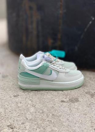 Кросівки nike air force 1 shadow mint green кросівки10 фото