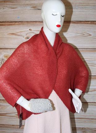 Кардиган кокон, палантин из кидмохера