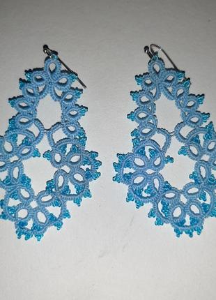 Серьги ажурные, вечерние,  нарядные