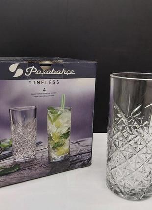 Набор высоких стаканов pasabahce timeless 450мл 4шт 528006 фото