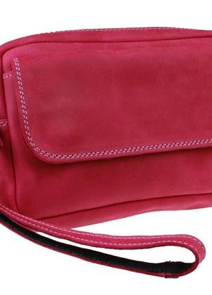Сумка жіноча шкіряна маленька клатч sullivan sg42 (26) фуксія