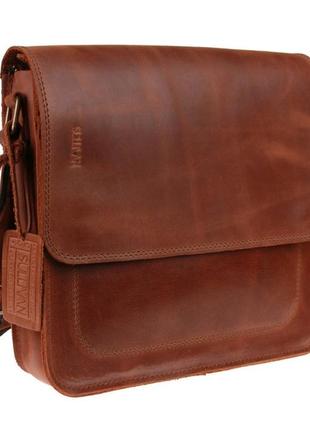 Сумка шкіряна клатч з натуральної шкіри sullivan 2635(32) світло-коричнева